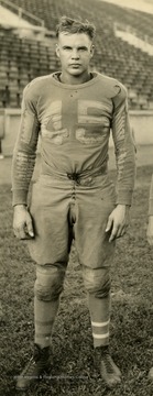 West Virginia University football player. Print number 189a.