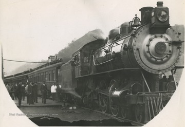 Locomotive No. 83 at the platform.
