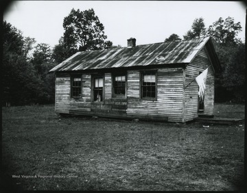 Exterior of an unidentified school. 