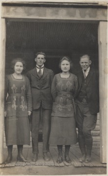 From right to left is Foy Meador, Eva Hogan, Nathan Lane, and Bertha Hogan. 