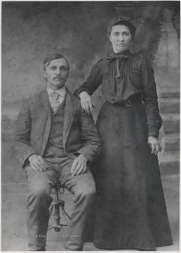 James and his wife Mary Eliza Walthall pictured together.
