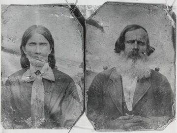 Photo of the tintype portraits. 