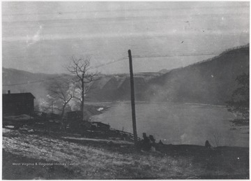 View of what is likely the Bluestone Reservoir. 