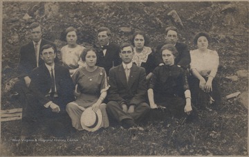 Group portrait of the Summers County residents and relatives. 