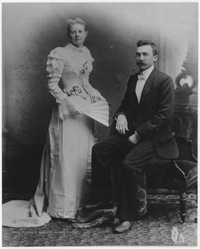 Martha Ellen "mattie" Charlton Bigony and her husband, Dr. John Francis Bigony, are pictured inside Peppel's studio located on 2nd Avenue.