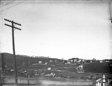 Photograph of Westover, W. Va. taken from WVU campus (Inscribed on enclosure as "View of West Side from Campus")