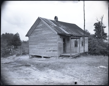 A side view of the schoolhouse. 