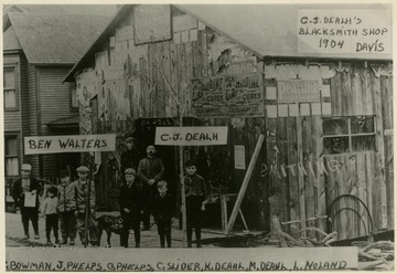 This image is part of the Thompson Family of Canaan Valley Collection. The Thompson family played a large role in the timber industry of Tucker Country during the 1800s, and later prospered in the region as farmers, business owners, and prominent members of the Canaan Valley community. 