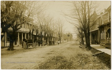 Blain is a town located in Perry County, Pennsylvania.This image is part of the Thompson Family of Canaan Valley Collection. The Thompson family played a large role int he timber industry of Tucker County during the 1800s, and later prospered in the region as farmers, business owners, and prominent members of the Canaan Valley community. 