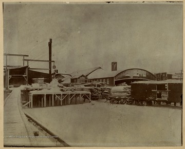 The Blackwater Boom and Lumber Company run until 1907, when the Babcock Lumber and Boom Company from Pittsburgh, Pennsylvania bought the mill.This image is part of the Thompson Family of Canaan Valley Collection. The Thompson family played a large role in the timber industry of Tucker County during the 1800s, and later prospered in the region as farmers, business owners, and prominent members of the Canaan Valley community.