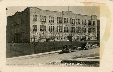 View of the high school in Gassaway, W. Va.