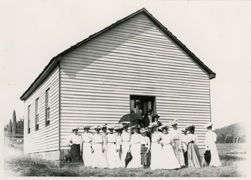 The church was organized in 1833 and the original log building was erected in the same year.  The church building pictured was built in the Spring of 1869.