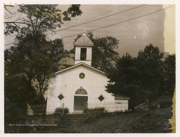 The church was organized approximately just before Sept. 1859.  It was once called Simmons Chapel and was then a United Brethren church. It has since changed its name and denomination.