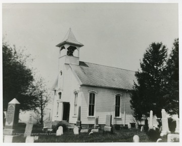 The church was organized in 1847. It is located 2 miles from Big Wheeling Creek at Sand Hill.