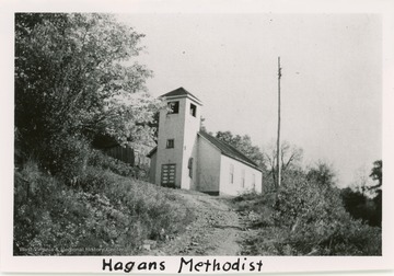 The church was built sometime around 1860 in Hagans, which was once known as 'Frizzbang.'
