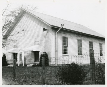 The church was organized in 1824.  The first building was destroyed by fire in 1826-1827. The present church was dedicated in 1828.