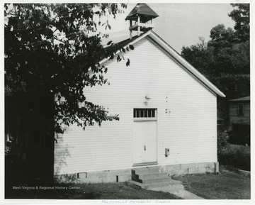 The church was constructed in 1858, called Westfall Chapel, and dedicated in 1859.  In 1908 the church dedicated and named The Maidsville Methodist Protestant Church.  It is now known as just the Maidsville Methodist Church.  The church is still in the original building.