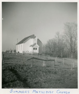 The churc deed was created in 1846.  The first church was made of logs. The present church was built in 1875-1877.