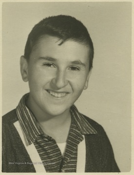 Mousck, a student at Southern Garrett High School, poses for his school photo. 