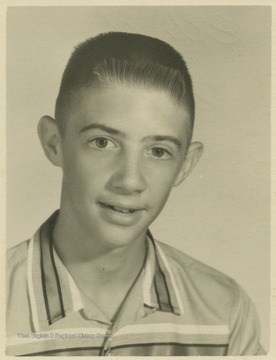 Riley, a student at Southern Garrett High School, poses for his school photo. 