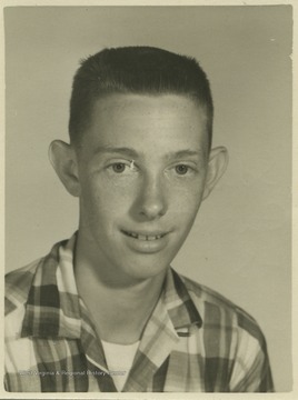 Roy, a student at Southern Garrett High School, poses for his school photo. 
