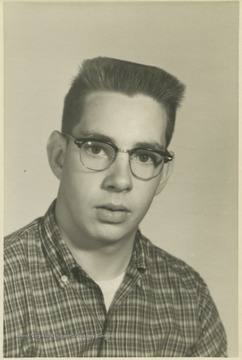 Steyer, a student at Southern Garrett High School, poses for his school photo. 