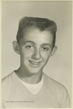 Vetter, a student at Southern Garrett High School, poses for his school photo. 