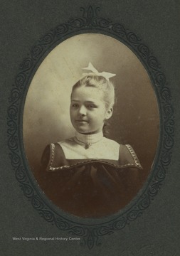 Portrait of a girl identified as a Jollife relative. 