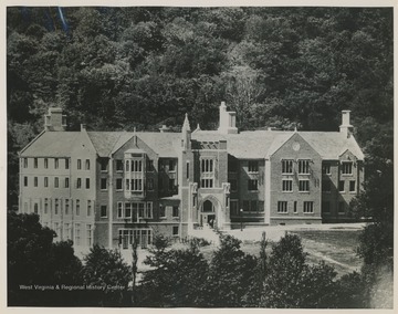 "Phillips Hall - Bethany, W. Va. Owner Bethany College. The Thayer Co., Architects. Completed 1929."