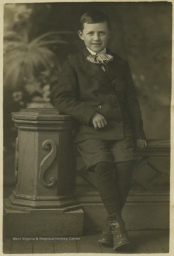 Holly was 10 years old in this photo. He was the brother of Casto Conner and John Conner. The Conners are related to the Weltner family. The back of the photo reads, "I am 10 years and 5 months old; 4 feet 6.5 inches high; weigh 75 lbs."