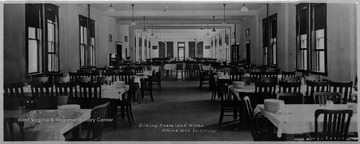 View of the Independent Order of Odd Fellows home dining room in Elkins, W. Va.