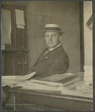 Belgen was born in Boston, Massachusetts, and attended Harvard University, graduating in 1897.  He worked as an engineer in Central America, South America, Washington, D. C., and eventually began working for the Baltimore and Ohio Railroad company.  In 1916, he was Chief Engineer of the Baltimore and Ohio Railroad System.This photograph is found in a scrapbook documenting the survey for the Baltimore and Ohio Railroad in West Virginia and surrounding states. 