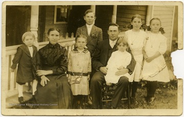 Portrait of the Harper family.