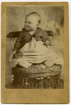Michael Harper Mauzy at age seven months.  Mauzy was likely born in 1896.