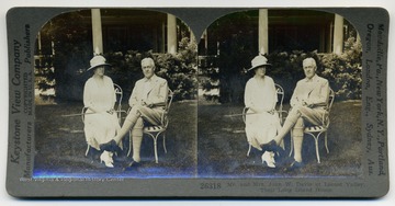 "Mr. and Mrs. John W. Davis at Locust Valley, Their Long Island Home."