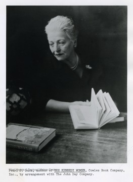 Caption reads, "Pearl S. Buck, author of "The Kennedy Women," Cowles Book Company, Inc., by arrangement with The John Day Company."