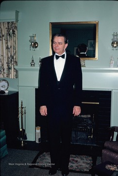 Robert Byrd was a West Virginia Senator, pictured here at the Borror home at 3743 N. 4th Street, Arlington, V. A.