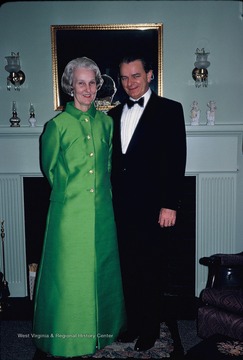 Senator and Mrs. Robert C. Byrd are pictured at the Borror home at 3734 N. 4th Street, Arlington, V. A. 