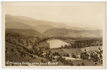 A view of Germany Valley as seen from Route 5.