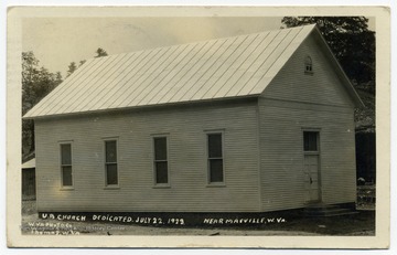 The church was dedicated July 22, 1923.
