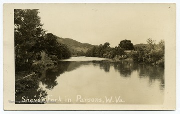Shavers Fork is the confluence of the Cheat River and Black Fork in Parsons, W. Va. 