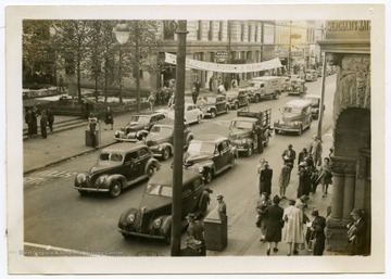 Caption reads: "Main Street, US 50 looking West from intersection of Third Street."