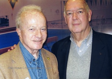 Former WVU Sports Info Directors Rene Henry and Edgar Barrett.