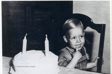 Rene A. Henry Jr. on his second birthday.