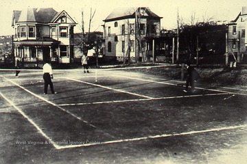 Wilson Avenue & Ash Street.Built in 1900. Tennis court at Ash and Wilson.