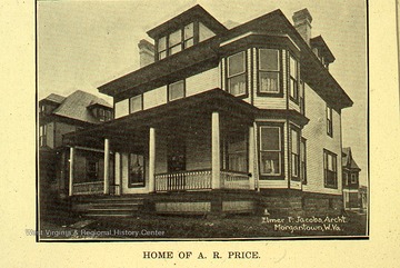 306 Park Street.Built in 1903. First identified owner was Allen R. Price (1906). Appears on Sanborn fire maps from 1906, 1911, 1921, 1927.