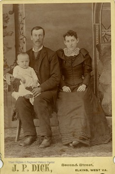 Charles Skidmore Harper, Loretta Daniels Harper, and their son Charles Forest Harper (previously identified as Brook Harper).