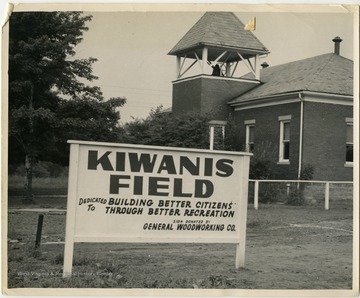 The entrance to Kiwanis Field in Morgantown, WV.