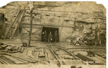 Postcard of the entrance to Monongah Mine No.6