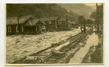 The office and lower end of Carbon Camp, West Virginia flooded. About two feet of water fell.